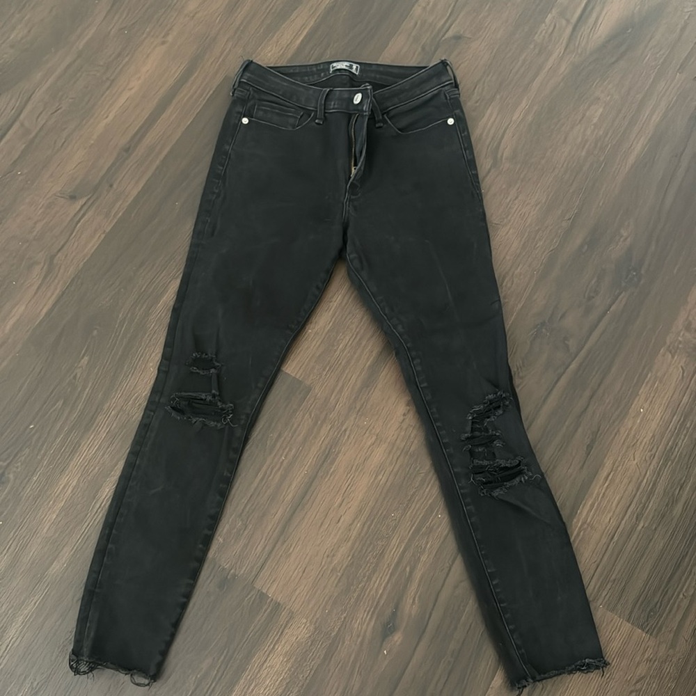 Skinny Distressed Jeans 6/28 Mid Rise Super skinny